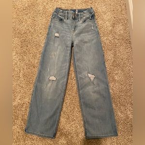 Abercrombie girls wide leg jean
